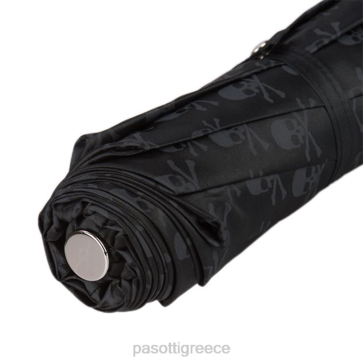 ομπρέλα | PASOTTI 257 pnt w33 - ασημένια πτυσσόμενη ομπρέλα κρανίου 2N6B8586 γυναίκες